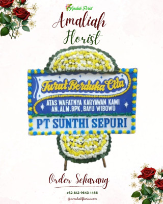 Papan Bunga Duka di Sirongo Folaraha